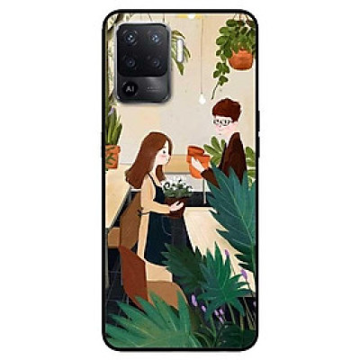 Ốp lưng dành cho Oppo A54 - A74 - A94 mẫu Cặp Đôi Bán Hoa