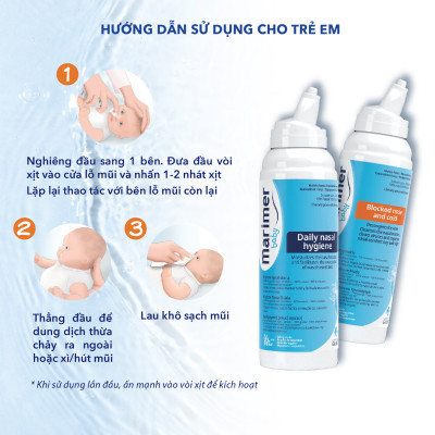 Xịt Mũi Nước Biển Sâu Marimer - Vệ Sinh Hàng Ngày [100ml] - 7200C