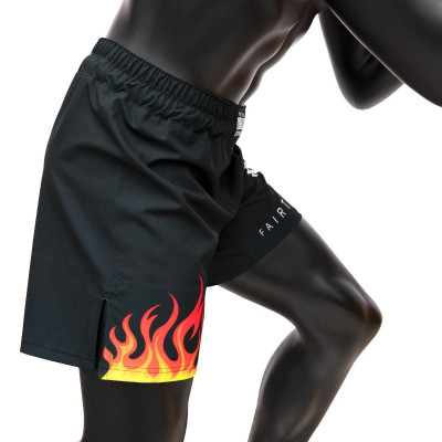 Quần short Fairtex MMA/Võ tổng hơp - AB12 - Hàng chính hãng/"Burn"  Training Short