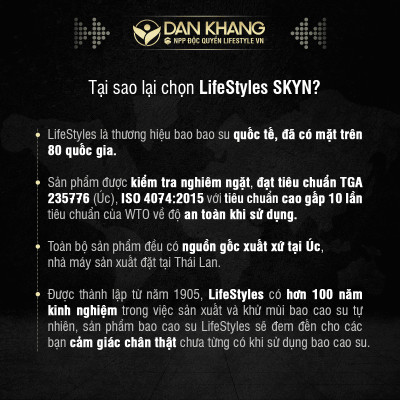 Bộ 2 Hộp Bao cao Su LifeStyles SKYN ELITE Non-latex Siêu Mỏng Siêu Mềm Cao Cấp 10 bao