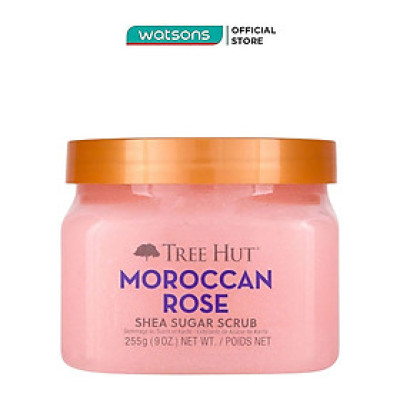 Tẩy Tế Bào Chết Cơ Thể Tree Hut Shea Sugar Scrub Moroccan Rose Tăng Đàn Hồi Và Giảm Kích Ứng Da 255g