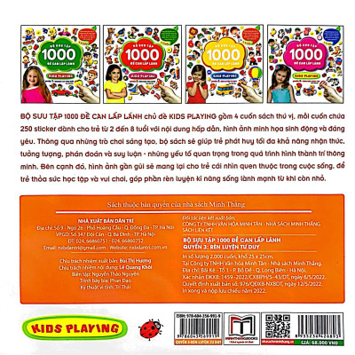 Bộ Sưu Tập 1000 Đề Can Lấp Lánh Kids Playing - Quyển 3: Rèn Luyện Tư Duy