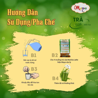 Trà sữa Maya Matcha Latte - Túi 1 kg