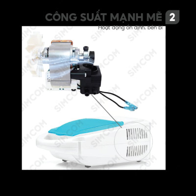 Máy xông khí mũi họng 2 trong 1 LUCASS A22 nhập khẩu chính hãng, xông khí dung, xông mũi, xông họng, bảo vệ hô hấp cho người lớn và trẻ em