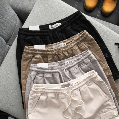 Quần short nam kaki lưng thun túi hộp thời trang, trẻ trung - FORMEN SHOP- FMPS254