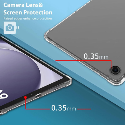 Ốp lưng dành cho Samsung Galaxy Tab A9 X110/ X115 2023, Tab A9 Plus X210/ X216 2023 dẻo trong chống sốc cao cấp - Hàng chính hãng