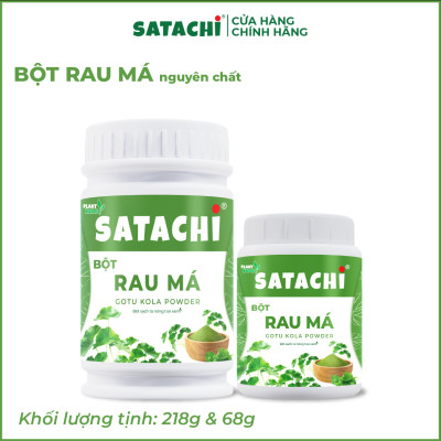 Bột Rau Má SATACHI nguyên chất. Tăng cường Trí Não, bảo vệ Tim Gan, phòng ngừa bệnh Xương. Hộp 68g và 218g
