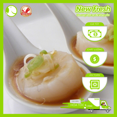  Cồi Sò Điệp Nhật Bản Sashimi Hokkaido - Hộp 1Kg