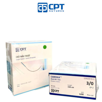 Chỉ phẫu thuật không tiêu CPT Caresilk Silk số 3/0 - S200