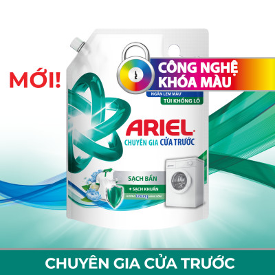 Nước Giặt ARIEL Cửa Trước Bền Màu Hương Sen Nhài Túi 3.7 KG