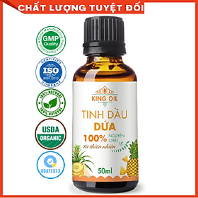 Tinh dầu Dứa (thơm, khớm) 50ml nguyên chất từ thiên nhiên, xông phòng, khử mùi, đuổi muỗi, thơm phòng - KingOil