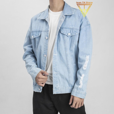 Áo khoác jean nam in hình Enis Tein cá tính