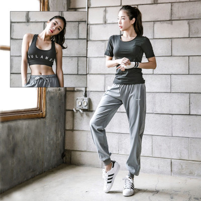 Quần dài jogger nữ vải dù hàng Quảng Châu phong cách thể thao, năng động