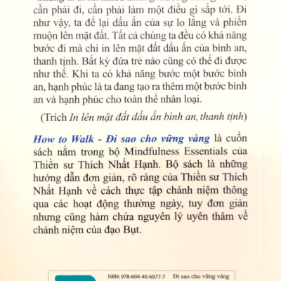 How To Walk - Đi Sao Cho Vững Vàng - Phanbook - Thích Nhất Hạnh  (PB)