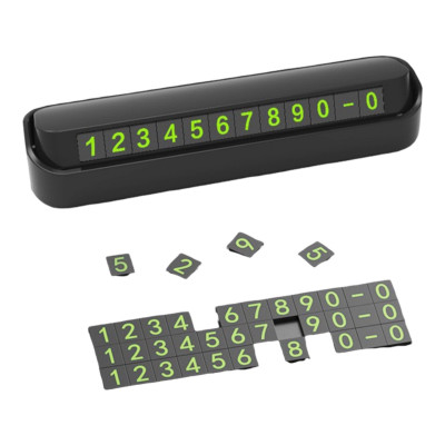 Bảng số điện thoại ô tô, bảng ghi số điện thoại ô tô gắn trên taplo Thương Hiệu D.E.L