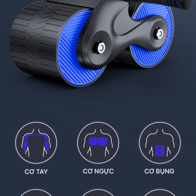 Con Lăn Trợ Lực Bảo Hành 12 Tháng Con Lăn Tập Bụng Có Trợ Lực Thiết Kế Bánh Xe Rộng Êm Ái Chắc Chắn Cleacco Boro Sport