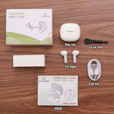 Tai nghe trợ thính không dây FUNMIC EN-D18 - Người già bị lãng tai