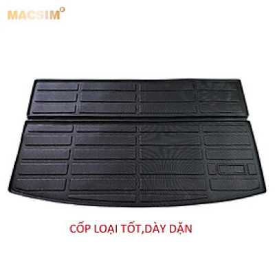 Thảm lót cốp xe ô Mitsubishi Xpander 2019-2024 nhãn hiệu Macsim chất liệu TPE cao cấp màu đen