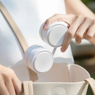 Quạt Đeo Cổ Không Cánh Wi WU Twins Wi-FS014 - Hàng Chính Hãng