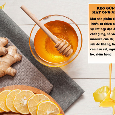 Kẹo Gừng Mật Ong Manuka Only Nature 16.5Gr (5 viên/ Túi)