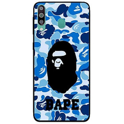 Ốp lưng dành cho Samsung M30 mẫu Bape Xanh Có Chữ