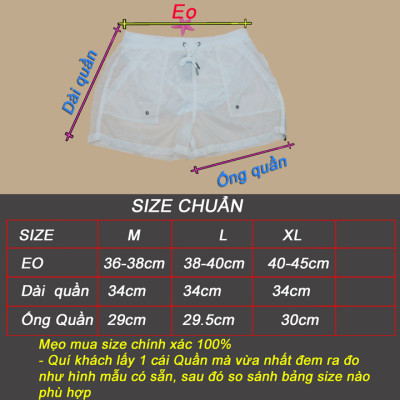 Quần shorts Nam siêu mỏng vải dù - A029