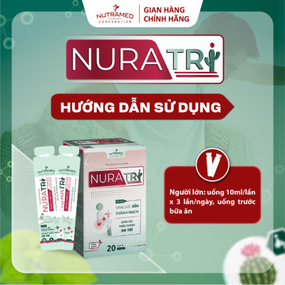 Gói uống Nuratri hỗ trợ ngăn ngừa các vấn đề về trĩ (20 gói) - Nutramed