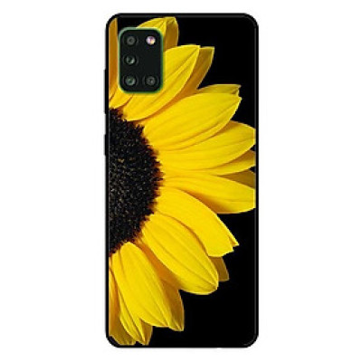 Ốp lưng dành cho Samsung A31 mẫu Hoa Hướng Dương Nền Đen