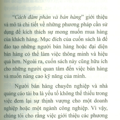 Cách Đàm Phán Và Bán Hàng - J. Brun-Ros; Nguyễn Thị Hồng Nhung dịch 