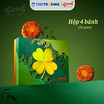 Hộp 4 Bánh Trung Thu Givral Tết Đoàn Viên 4 (150gr)