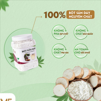 Bột sắn dây nguyên chất 500g TÂM MINH FOODS làm mát thanh lọc cơ thể