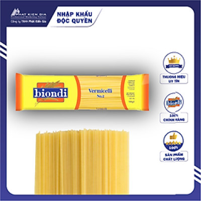 Mì Vermicelli Số 2 Biondi 500g - Thương Hiệu Úc, SX Thái Lan | Biondi Vermicelli No.2 500g