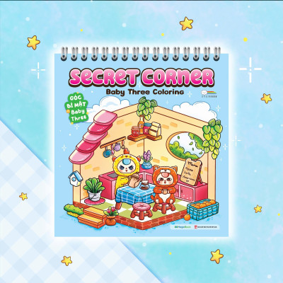 Sách - Secret Corner - Baby Three Coloring - Góc Bí Mật Baby Three