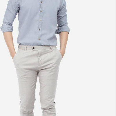 Quần Tây Âu Nam Titishop QTN48 - Xám Nhạt