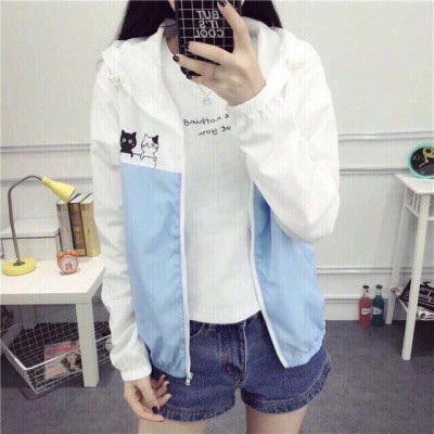 Áo khoát dù của nữ 3 Mèo Kitty rất hot dễ thương-A125