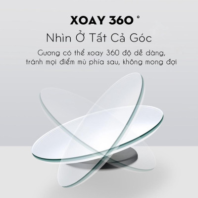 Gương cầu lồi mở rộng góc nhìn, chống điểm mù cho xe hơi Full View - Chính hãng miDoctor