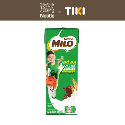 Thùng 48 Hộp Sữa Nestlé MILO Nước (180ml / Hộp)