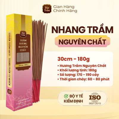 Combo Tròn Tâm Vẹn Nghĩa – Khăn Bao Sái Bảo Trầm + Nhang Trầm Nguyên Chất 180g | Thanh Tịnh, An Toàn