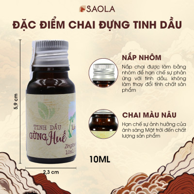 Tinh dầu Gừng Huế 10ml (Ginger oil)