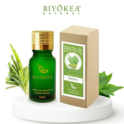 Tinh Dầu Hỗn Hợp Biyokea 11: Hương Nhu + Sả Hồng (10ml)