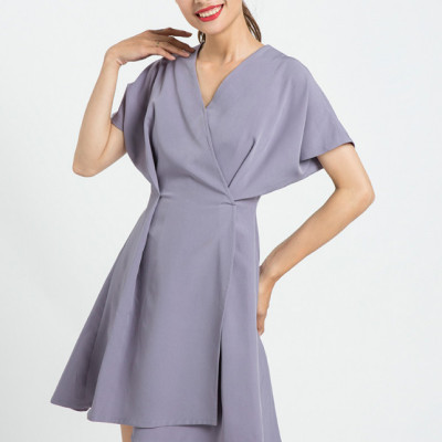 Đầm Xoè Cao Cấp Thời trang thiết kế Hity DRE076 (Tím Violet)