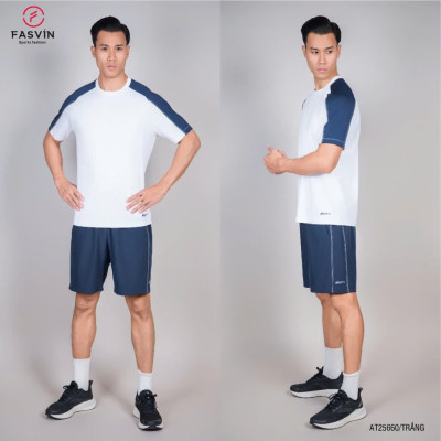 Bộ Quần ÁoThể Thao Nam FASVIN AT25660.HN Chất Coolmax Hàng Nhà Máy Chất Liệu tốt Phom Dáng Đẹp