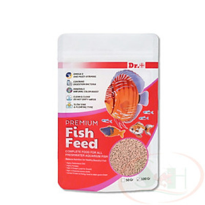 Thức ăn cá Dr+ Premium Vibra Worm Sticks dạng que giun sâu đỏ bắt mồi cho cá cảnh