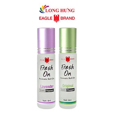 Combo Dầu lăn giảm căng thẳng Eagle Brand Fresh On Lavender + Original (8ml) - Hàng chính hãng