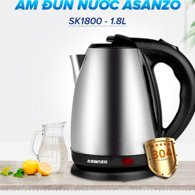 Ấm đun nước siêu tốc Asanzo SK1800-hàng chính hãng