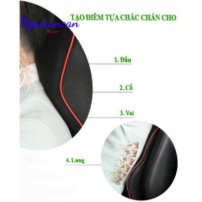 Bộ Gối Tựa Đầu Và Tựa Lưng Cao Su Non Cao Cấp Dành Cho  Ô Tô Xe Hơi