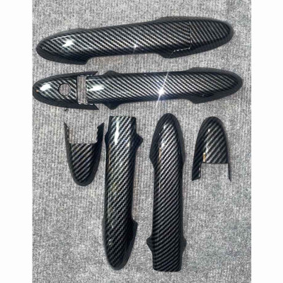 Bộ 8 Ốp Tay Nắm Hõm Cửa Dành Cho Xe Ô Tô City 2015 2016 2017 2018 2019 2020 Vân Cacbon