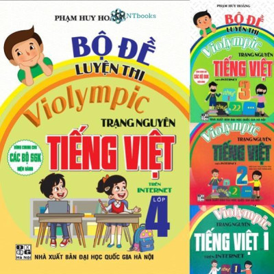 Sách - Bộ đề luyện thi Violympic Trạng nguyên Tiếng Việt 1, 2, 3, 4  trên Internet