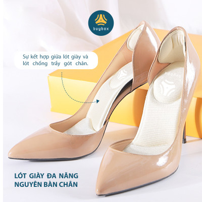 Miếng lót giảm size cho giày bị rộng Cao Cấp - buybox - BBPK11 (Da beo)