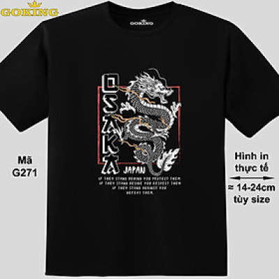 OSAKA, mã G271. Áo thun in hình Rồng cho năm Giáp Thìn 2024. Hãy tỏa sáng như kim cương, qua chiếc áo phông Goking siêu hot cho nam nữ trẻ em, cặp đôi, gia đình, đội nhóm